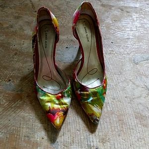 Anne Klein floral heels 7m
